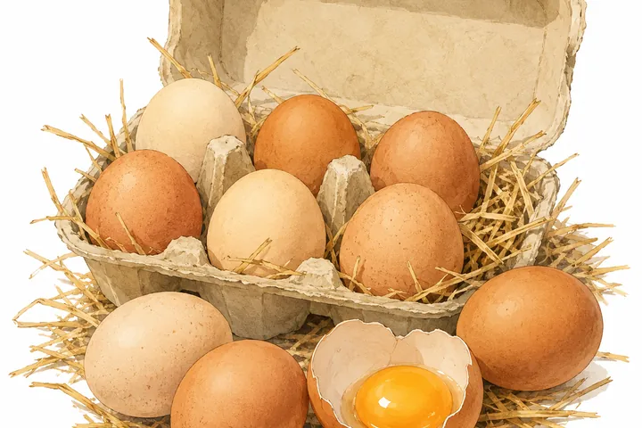 Eggs category illustration