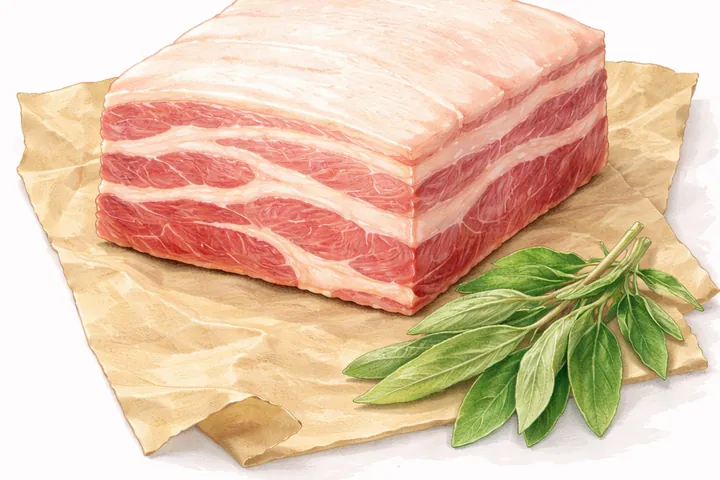 Pork Belly Boned and Rolled — illustrative category illustration